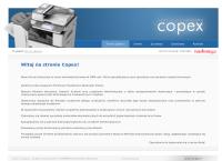 Strona internetowa z Copex. Sprzedaż Naprawa Kserokopiarek. Marciniak J.