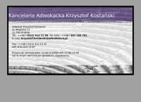 Kostański Krzysztof. Kancelaria Adwokacka