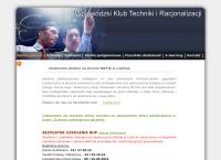 Strona internetowa z Wojewódzki Klub Techniki i Racjonalizacji