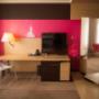 Comfort room with two single beds