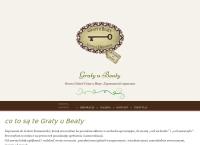 Strona internetowa z Graty u Beaty. Najdek B.