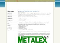 Metalex Sc. Zakład Mechaniczny. Machaj A., Chojnacki i.