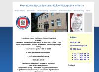 Strona internetowa z Powiatowa Stacja Sanitarno - Epidemiologiczna