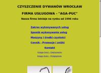 AGA-PUC. FIRMA USŁUGOWA. CZYSZCZENIE DYWANÓW