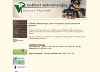 Strona internetowa z Gabinet Weterynaryjny Lek. Wet. Filipiński Dariusz