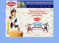 Strona internetowa z Kraksmak. Wytwórnia art. spożywczych