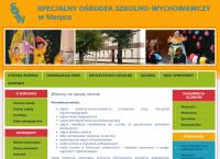 Strona internetowa z Specjalny Ośrodek Szkolno - Wychowawczy