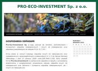 Strona internetowa z Pro-Eco Investment Sp. Z O.o.