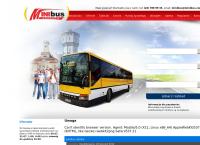 Strona internetowa z Mini Bus. Komunikacja prywatna, przewóz osób