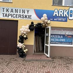 Arkos. Hurtownia materiałów tapicerskich, hurtownia krzeseł.