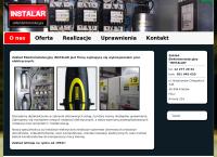 Strona internetowa z Elektroinstalacje, Pomiary, Centralne Odkurzanie