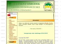 Strona internetowa z Ośrodek Szkolno - Wychowawczy Nr 1