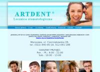 Strona internetowa z ARTDENT Gabinet stomatologiczny