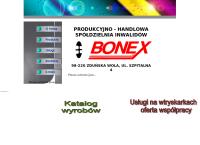 Strona internetowa z Bonex