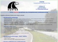Strona internetowa z Hunter