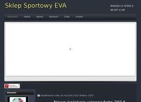 Strona internetowa z Eva Sport. Sklep sportowy. Wittig E.Z.