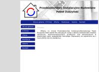 Strona internetowa z Przedsiębiorstwo Instalacyjno-Budowlane Paweł Duszyński