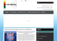 Strona internetowa z Top-Medical. Sp. Z O.o.