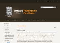 Strona internetowa z Biblioteka Pedagogiczna