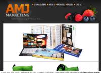 Strona internetowa z AMJ Marketing
