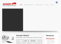 Strona internetowa z Amado Mebel. Zakład Wystroju Wnętrz