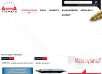 Strona internetowa z Astra Trade. Piątkowski de Grzymała K.