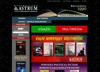 Strona internetowa z Astrum. Sp. Z O.o. Wydawnictwo
