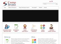 Strona internetowa z Compservice. Usługi Informatyczne