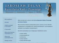 Strona internetowa z Dylak Jarosław. Kancelaria radcy prawnego