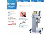 Strona internetowa z Ermed Medical Equipment Service. Phu