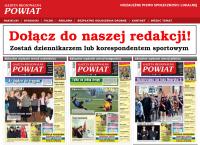 Strona internetowa z Powiat. Gazeta Regionalna
