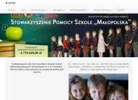 Strona internetowa z Stowarzyszenie Pomocy Szkole \"małopolska\"