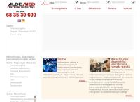 Strona internetowa z Aldemed. Centrum Medyczne