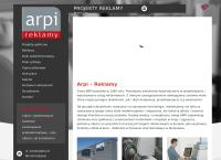 Strona internetowa z Drukarnia ARPI REKLAMY