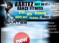 Strona internetowa z Bartez Dance Fitness - Fitness, Joga, Pilates, Zumba