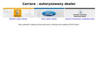 Strona internetowa z \"renault Carrara\"