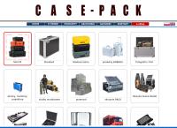 Strona internetowa z Case-Pack. Skrzynie transportowe, futerały
