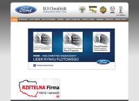 Strona internetowa z Bch Chwaliński. Autoryzowany Dealer Forda