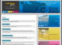 Strona internetowa z Cyfrodruk.com.pl Drukarnia