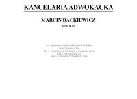 Kancelaria Adwokacka Adwokat Marcin Dackiewicz