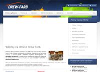Strona internetowa z Drew-Farb. Hurtownia farb, lakierów i art. ściernych