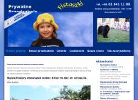 Strona internetowa z Fistaszki. Przedszkole Prywatne