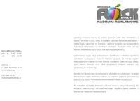Strona internetowa z Flock Druk