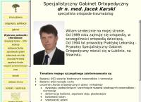 Karski Jacek, Dr Nauk Med. Spec. Ortopeda. Gabinet Usg