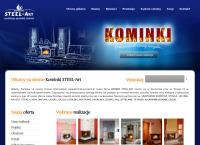 Strona internetowa z Kominki Steel-Art Szczecin