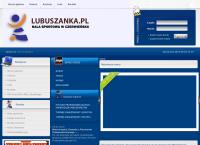 Strona internetowa z Lubuszanka. Hala sportowa