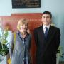 Dodane przez klienta firmy 24.04.2017 - Laureat Konkursu Matematycznego, Jakub Trojanowski ze swoja nauczycielką matematyki