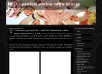 Strona internetowa z Neo. Profesjonalna Organizacja Imprez