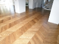 Prestiżowa realizacja parkietu jodełka francuska w prywatnej willi w Poznaniu.
