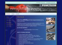 Strona internetowa z Waterstop. Hydroizolacje Penetron. Zacharski J.